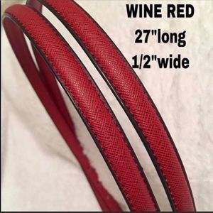 Replacement straps WINE RED 1/2”wide brandnew